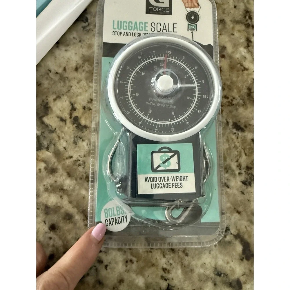 Travel Lot 80 Pound Luggage  Scale With Stop And Lock,‎ Display And Eye Mask4149